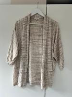 Opus Leinen Baumwolle Cardigan Beige Creme S Niedersachsen - Wilhelmshaven Vorschau