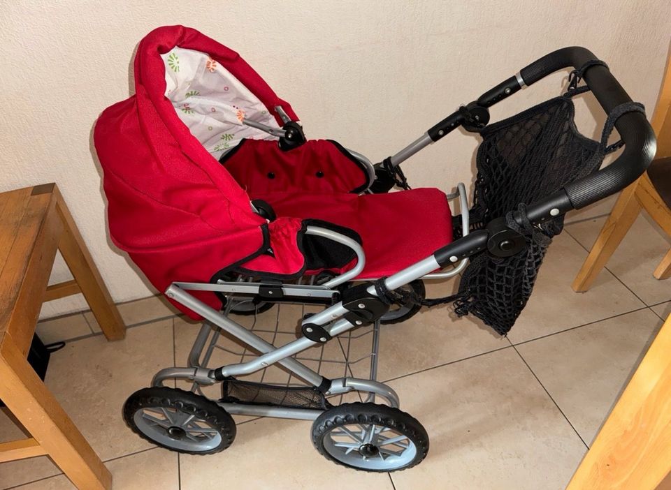 Puppe 50 cm Puppenwagen brio umbaubar Buggy in Jena