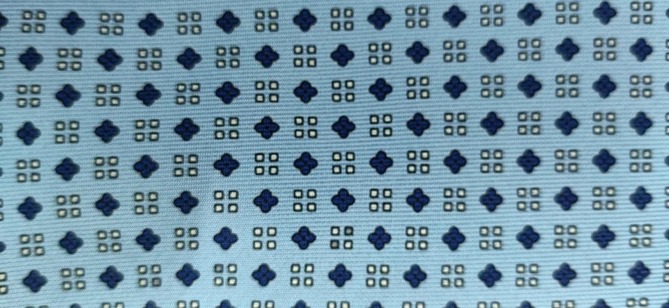 E. Marinella Napoli Krawatte Seide Hellblau Medallion Neu in Köln