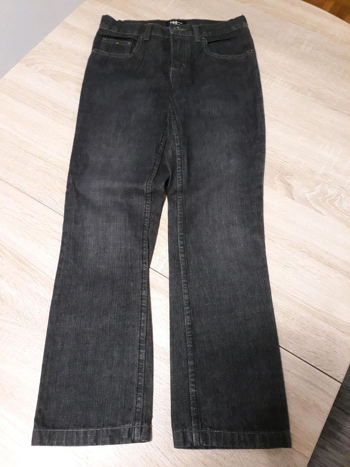Jeans One by One Jungen 152 Schwarz Verstellbarer Bund in Kirchheim unter Teck