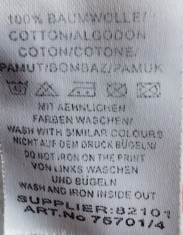 lustiges T-Shirt von Tom Tailor, unisex, Gr. XL, Maße im Text in Zühlen (b Neuruppin)