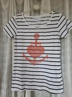 even & odd: süßes KA-Shirt - XS/S/(M) -weiß-dunkelblau- maritim Baden-Württemberg - Mannheim Vorschau