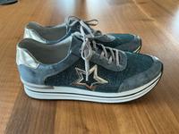 Sneaker Schuhe von Remonte blau silber Glitzer Gr. 41, wie neu Niedersachsen - Braunschweig Vorschau