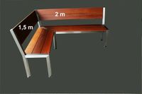 Edelstahlmöbel Edelstahl Gartenmöbel Eckbank rechts 2m Sachsen - Schwarzenberg (Erzgebirge) Vorschau