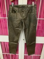 Sisley Hose Slim Fit gold schwarz Gr. 28/34 Wandsbek - Hamburg Rahlstedt Vorschau