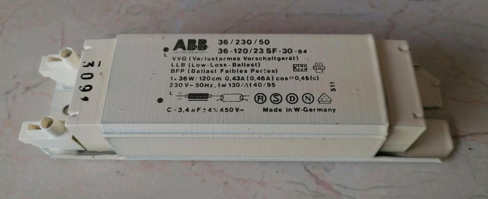 ABB Trafo Netzteil 36w 230v Vorschaltgerät 36/230/50 in Ronnenberg