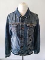 Jeansjacke mit Applikationen Größe 182 Bayern - Aichach Vorschau