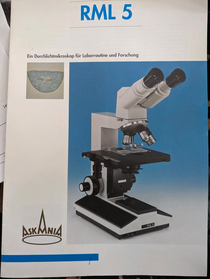 RML 5 Askania Rathenow Mikroskop Durchlichtmikroskop, unberührt in  Brandenburg - Potsdam | eBay Kleinanzeigen ist jetzt Kleinanzeigen