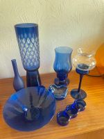 Vintage/ Retro/ Glasdeko/ Mid Century/ Dunkelblaue Vase/ Rarität Hessen - Fulda Vorschau