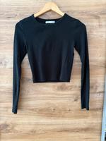 Schwarzes langärmeliges crop Top Wuppertal - Elberfeld Vorschau