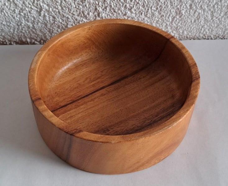 Kleine Teakholz Schale Genuine Monkey Pod Philippines Vintage in Wirges  