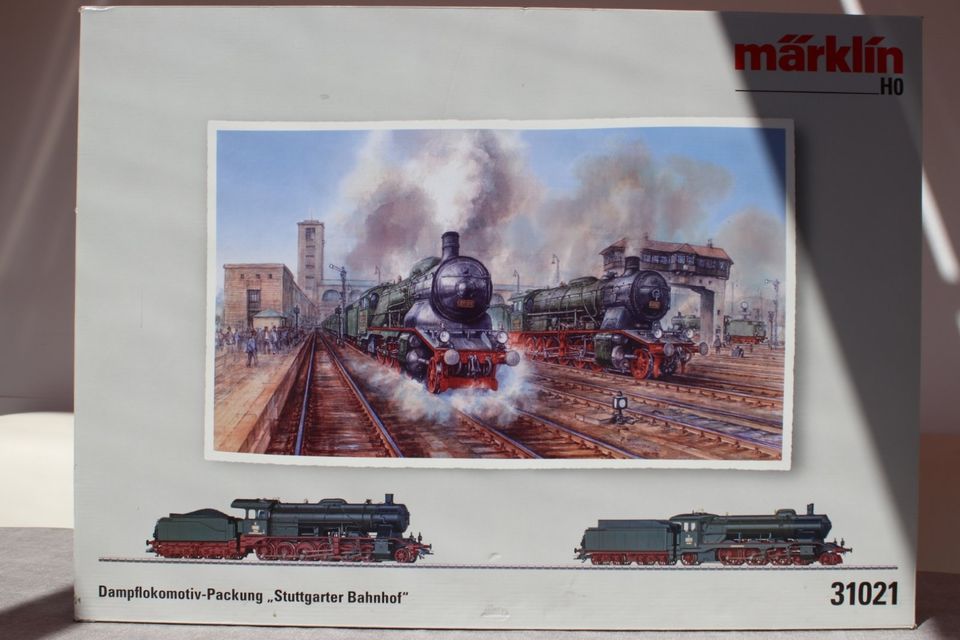 Märklin 31021 Dampflok-Packung Stuttgarter Bahnhof 1/87 H0 in Frankfurt am Main