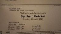 Karten für Comedy Festival DÜW Bernhard Hoecker Rheinland-Pfalz - Mehlingen Vorschau
