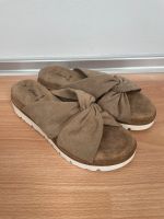 Wedges Slipper Sandalen Knoten Plateau Absatz Bayern - Augsburg Vorschau