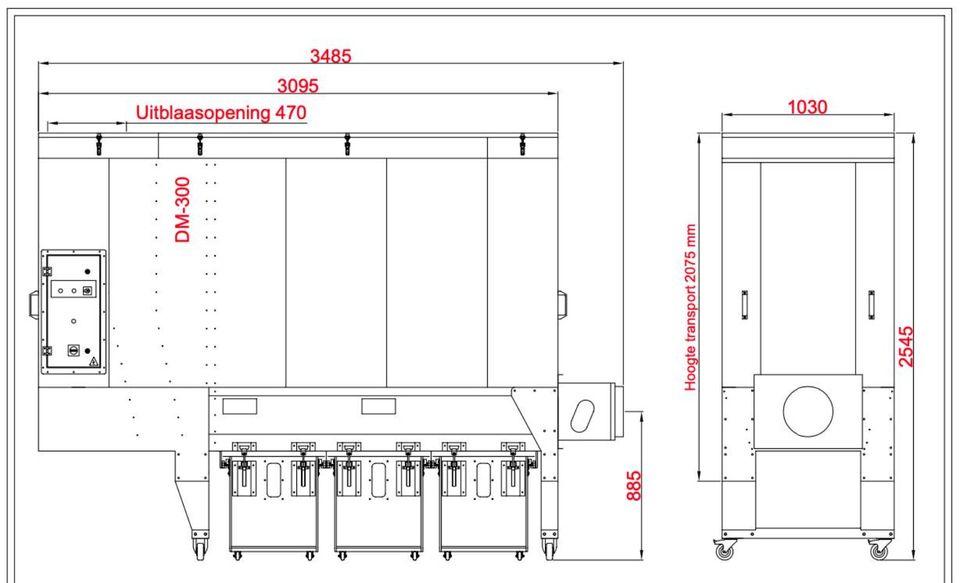 Entstaubungsanlage Riedex Typ DM-300 M-B in Barntrup