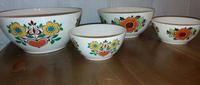 4 Schüsseln Schalen DDR vintage Ostalgie Blumen Bunt Prilblume Bayern - Lindenberg im Allgäu Vorschau