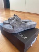 K+S Sandalen Schlappen Leder grau beige 40, neu Nordrhein-Westfalen - Iserlohn Vorschau
