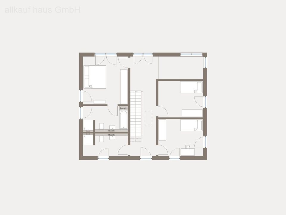 City Villa 6 Ausbauhaus auf Bodenplatte inkl. Grundstück  "14 Wochen Lieferung"* mit Liefer- und Preisgarantie in Flörsbachtal