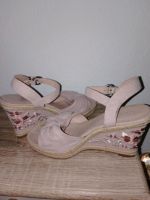 Sandalen, Pumps mit Keilabsatz in rosa Dortmund - Innenstadt-West Vorschau