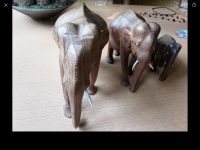 Elefanten Familie Vintage aus Holz Nordrhein-Westfalen - Krefeld Vorschau