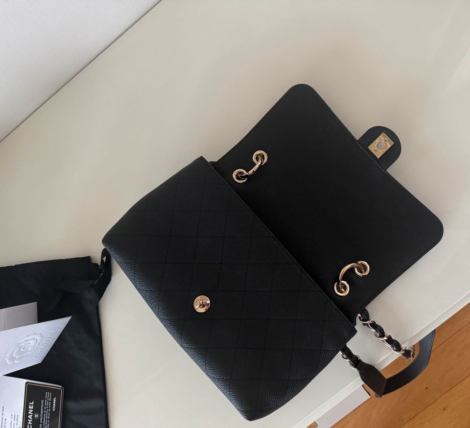 Chanel Timeless Classique Leder Tasche mit Rechnung u. Zertifikat in Maintal