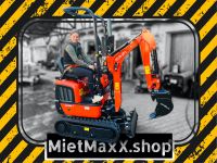 MIETE | Bagger Minibagger 1.0t leihen Vermietung Verleih Hessen - Ortenberg Vorschau