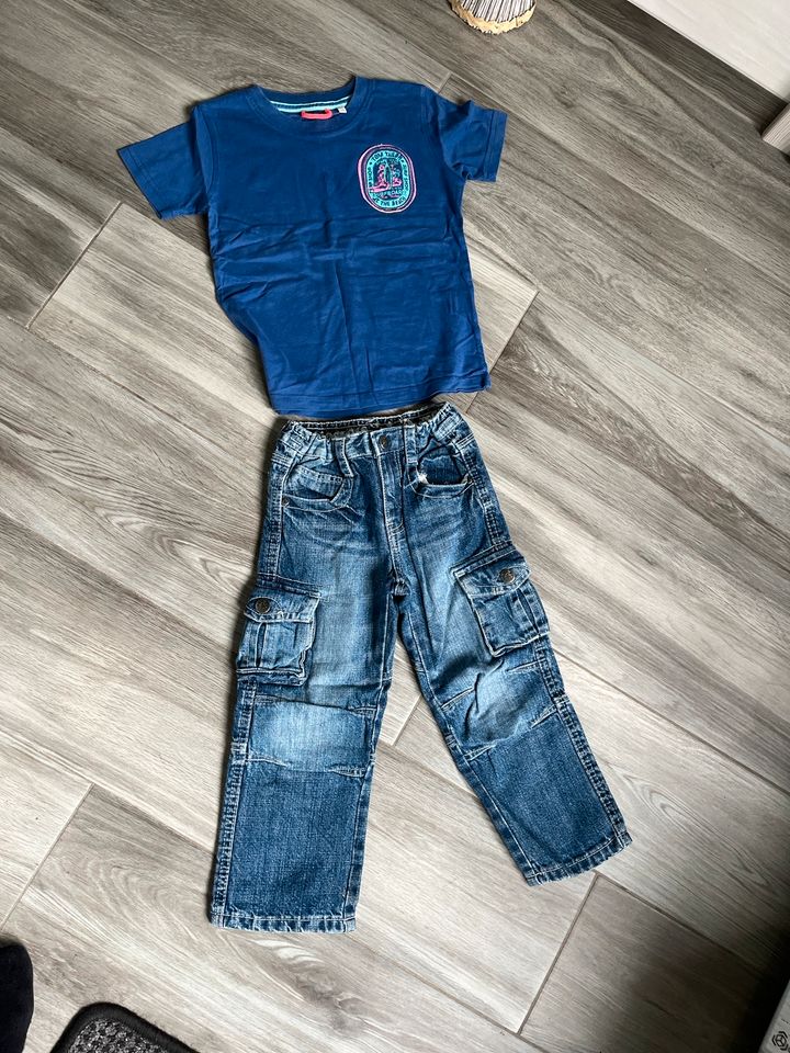 Jeans T-Shirt Set Bekleidungsset Gr.104 Tom Tailor in Adorf-Vogtland