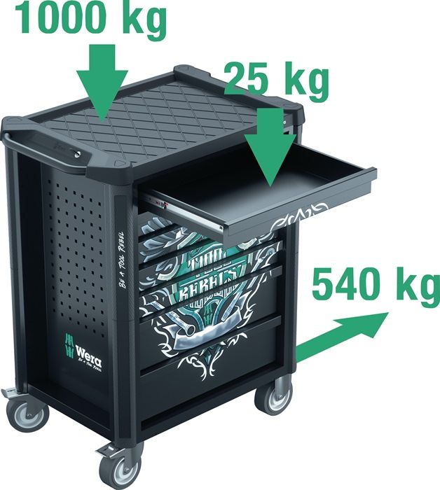 WERA Werkstattwagen 9700 Tool Rebel 78-tlg.      UVP: 2331,21 EUR in Lauchringen