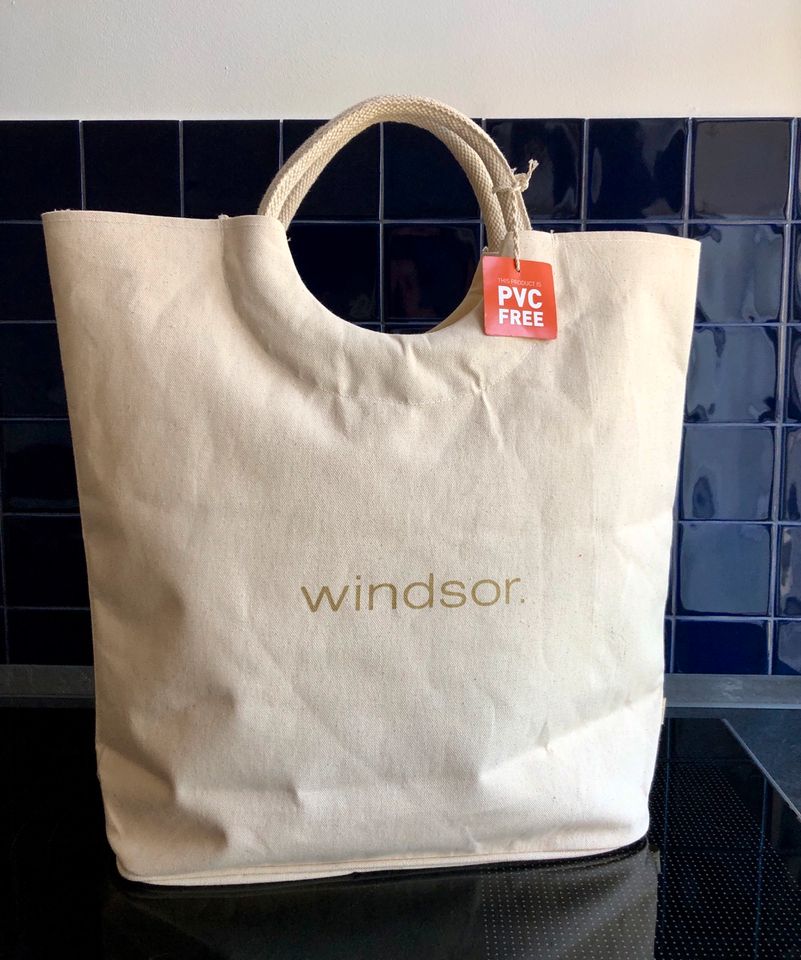 NEU * WINDSOR. Canvas Strand Tasche Shopper Baumwolle creme weiß in Berlin