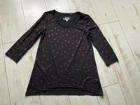 GINA Shirt dreiviertel schwarz anthrazit Sterne Weihnachten 36 Sachsen - Weinböhla Vorschau