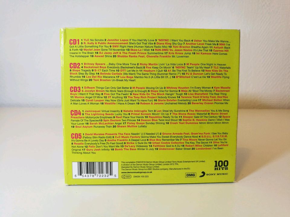 5 CDs 100 Hits the best nineties album Zustand sehr gut in München