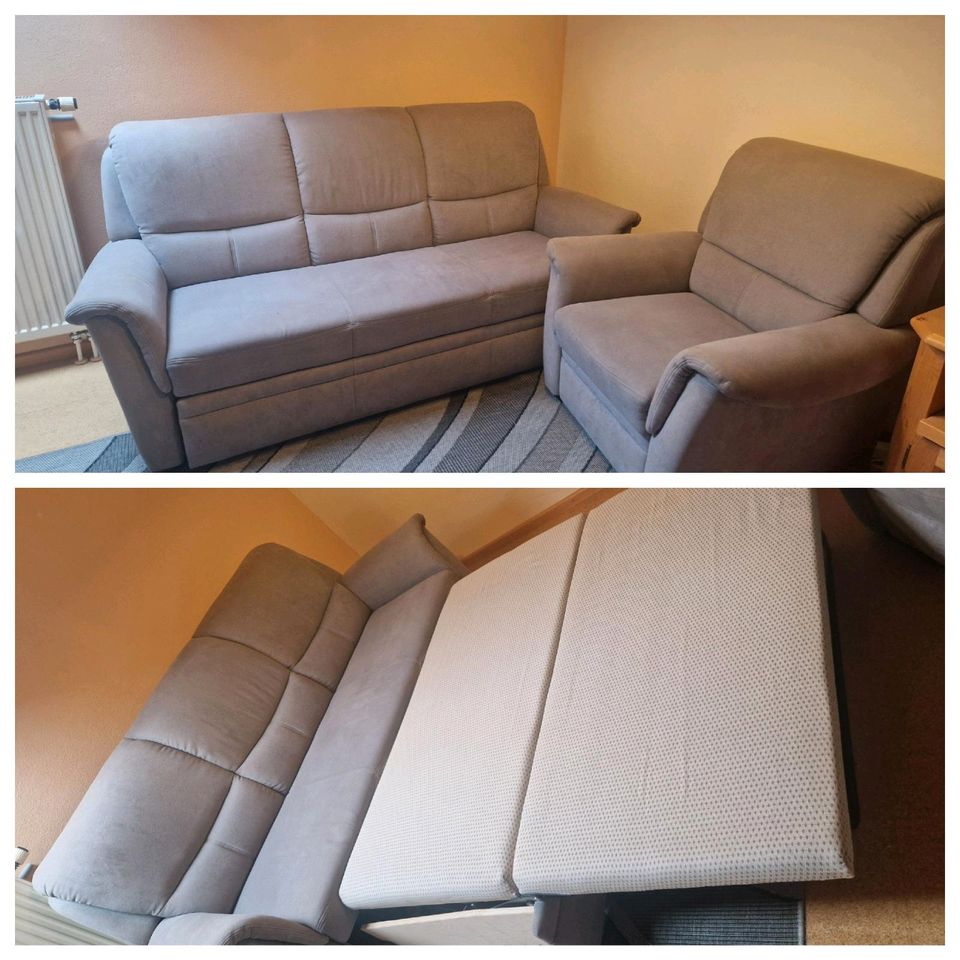 Couch ausziehbar mit Sessel in Bad Birnbach
