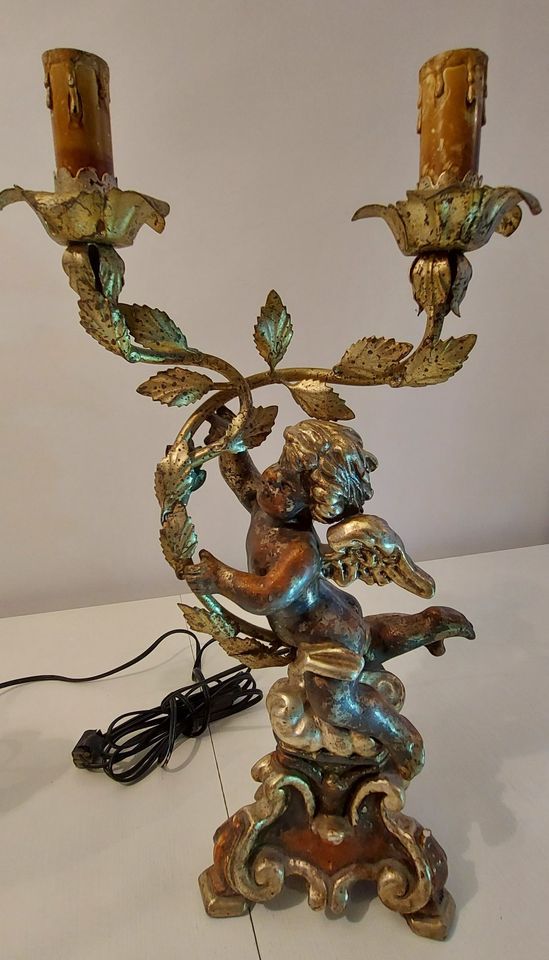 Antike italienische Tischlampen / Engel in Zeuthen