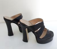 Marke Buffalo Damen Schuh Sandalette Gr. 36 Leder schwarz Vintage Bayern - Lindau Vorschau