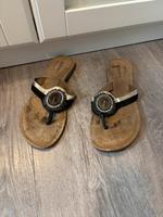 Lazamani Flip Flops 41 schwarz Silber Niedersachsen - Salzgitter Vorschau