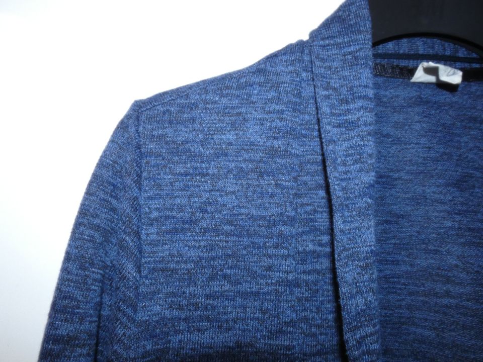 Taifun Damen offene Strickjacke lang blau Cardigan L in Mülheim (Ruhr)