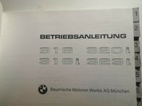 BMW 316 - 323 i  Betriebsanleitung inkl. Versand Kiel - Melsdorf Vorschau