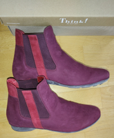 Think Stiefelette Keshuel Damen rot Nubuk neuwertig 38.5 Baden-Württemberg - Wannweil Vorschau