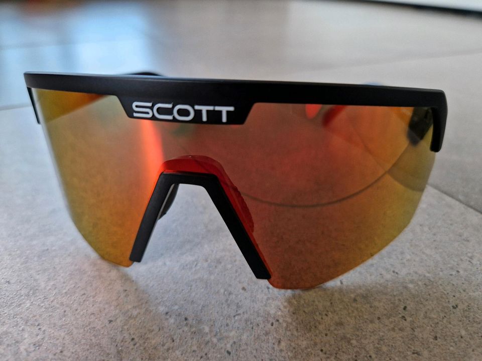 Scott Sport Shield Sonnenbrille black / red chrome in Urbach