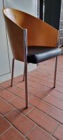Stuhl mit schwarzem Lederpolster Holz Buche Stahlgestell Aachen - Aachen-Soers Vorschau