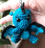 Stofftier, Drache, Amigurumi, Schlüsselanhänger, Handarbeit, BW Baden-Württemberg - Burgrieden Vorschau