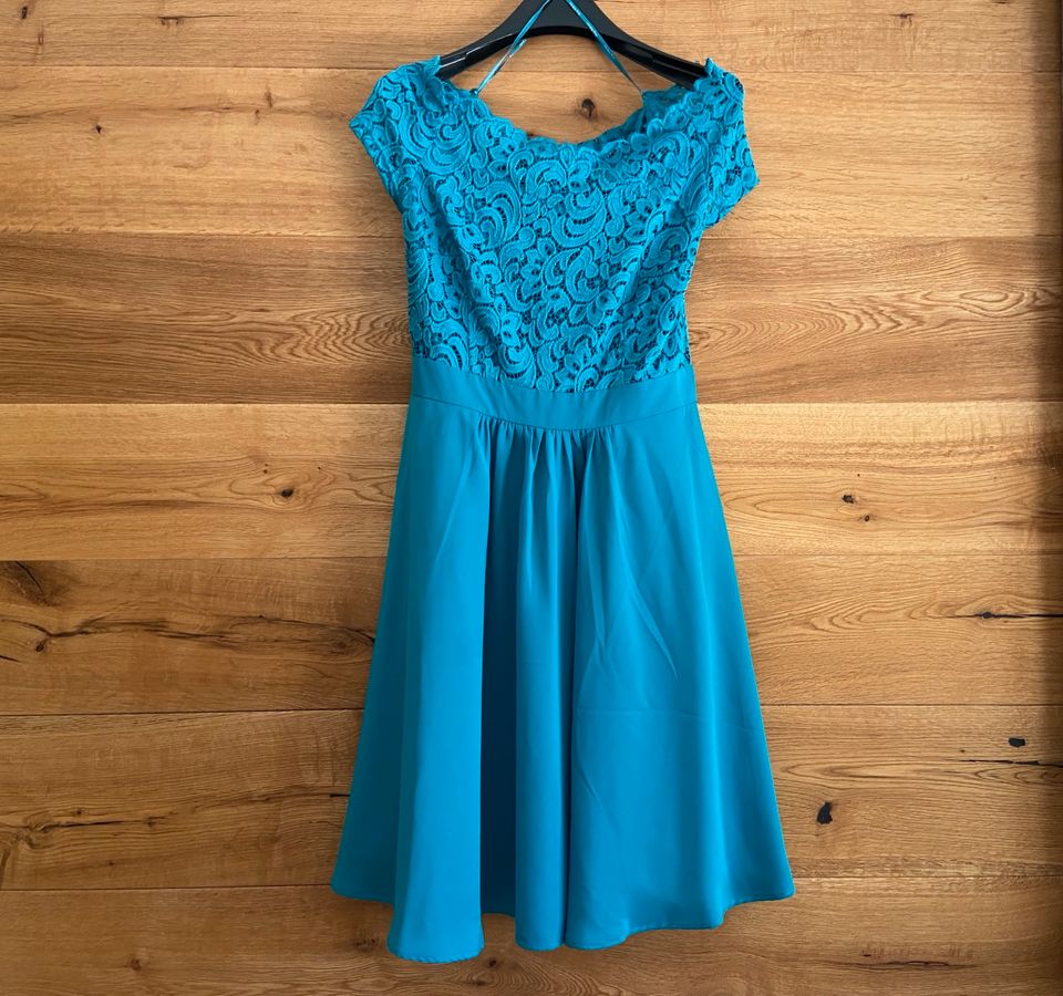 Neu ungetragen Chiffon Kleid Größe 38 von Orsay in Türkis in Mitterskirchen