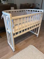 Babybay Beistellbett Maxi Comfort Plus Weiß + Nestchen + Rollen Bergedorf - Hamburg Allermöhe  Vorschau