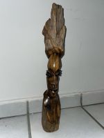 42 cm - Skulptur Holz Kopf - Rarität - aus einem Stück gefertigt Nordrhein-Westfalen - Gelsenkirchen Vorschau