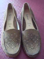 Neue Gabor Leder Schuhe Mokassins beige Gr. 38,5 Hessen - Seligenstadt Vorschau