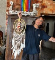 Traumfänger Handarbeit Dreamcatcher Handmade Länge 85 cm, Ø 32 cm Rheinland-Pfalz - Wehr Vorschau