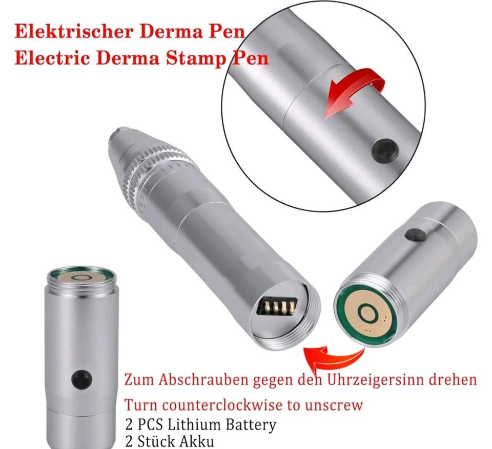 BOWKA Elektrischer Derma Pen Microneedling Pen inkl. 12 Stück in Hofheim am Taunus