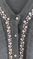 Strickjacke, Cardigan Gr S grau mit Perlen Bayern - Gilching Vorschau
