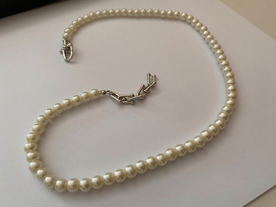 Perlenkette Kette 6cm Perle Halskette in Berlin
