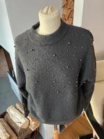 Pullover Pulli Antrazith grau Wollpullover mit Perlen Bayern - Waakirchen Vorschau